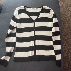 Episode Studio Cream and Black Sweater